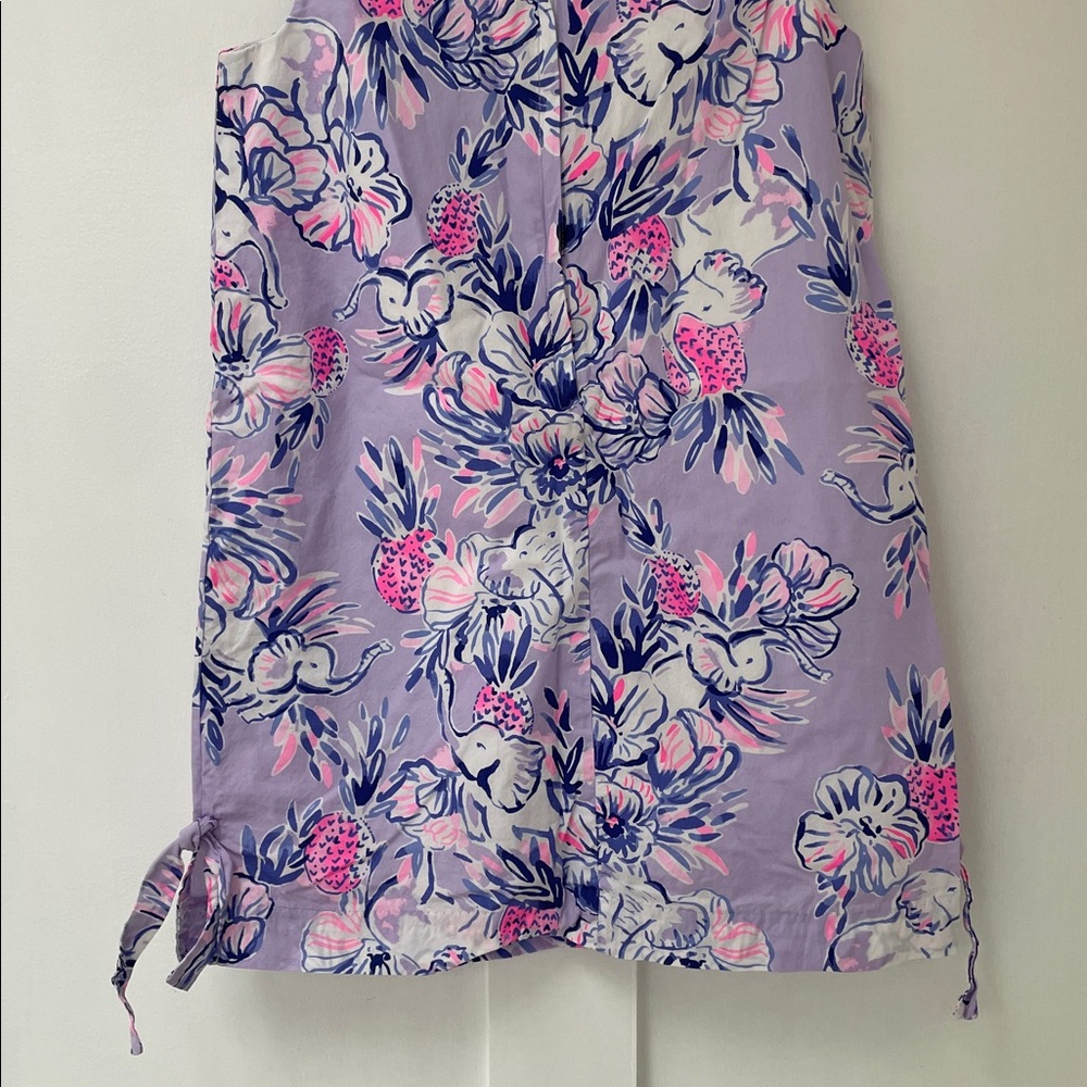LILLY PULITZER Girls Little Lilly Classic Shift Dress Trunks in the Air Size 10 - Picture 7 of 13